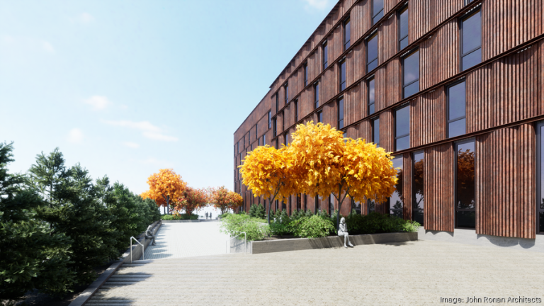 Rendering of new affordable apartment housing development